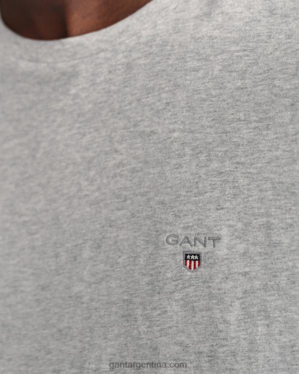 GANT hombres mezcla gris claro camiseta original P0P02173