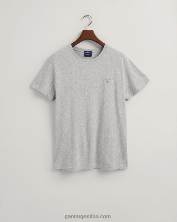 GANT hombres mezcla gris claro camiseta original P0P02173