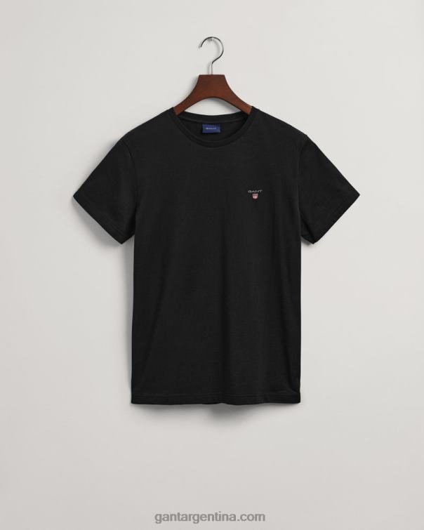 GANT hombres negro camiseta original P0P02153