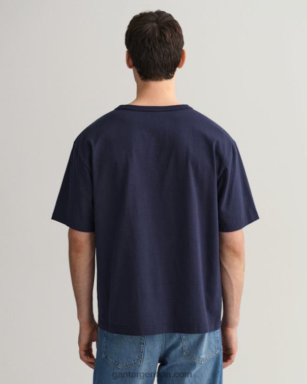 GANT hombres noche azul Estados Unidos camiseta gráfica P0P02178