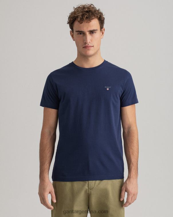 GANT hombres noche azul camiseta original P0P02143