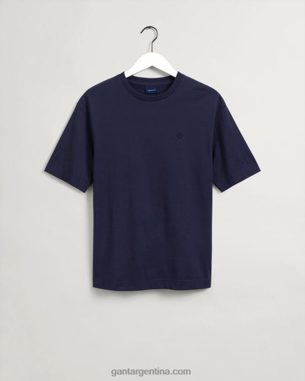 GANT hombres noche azul icono g camiseta esencial P0P02147