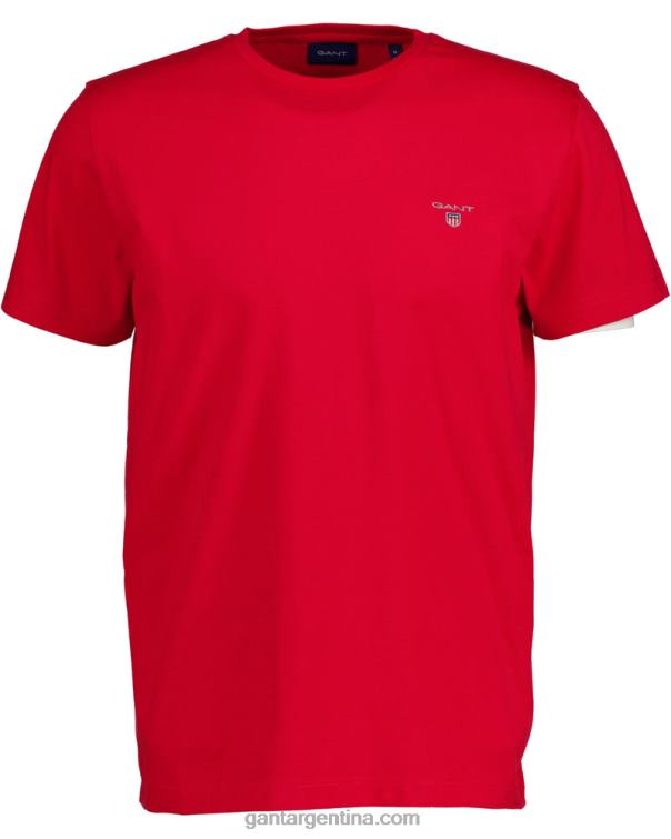 GANT hombres rojo brillante camiseta original P0P02171