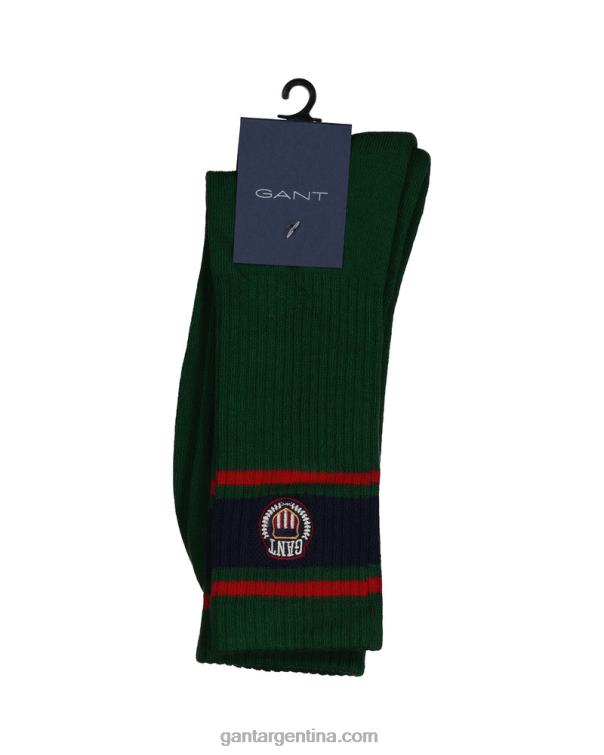GANT hombres bosque verde calcetines deportivos P0P02517