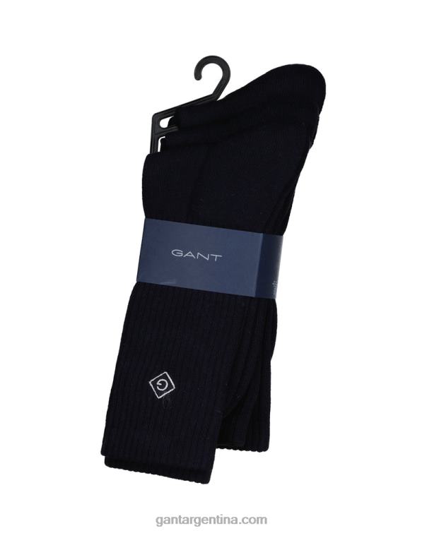 GANT hombres marina Pack de 3 pares de calcetines deportivos P0P02521