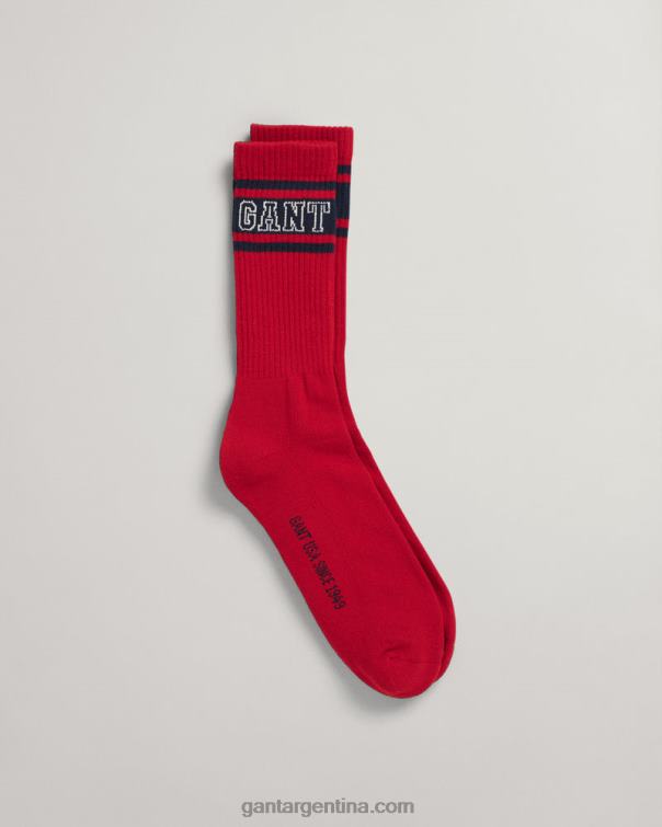 GANT hombres rojo rubí calcetines deportivos P0P02522
