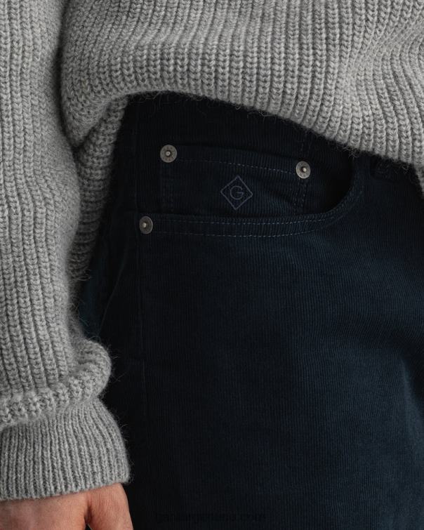 GANT hombres marina jeans Hayes slim de pana P0P02418