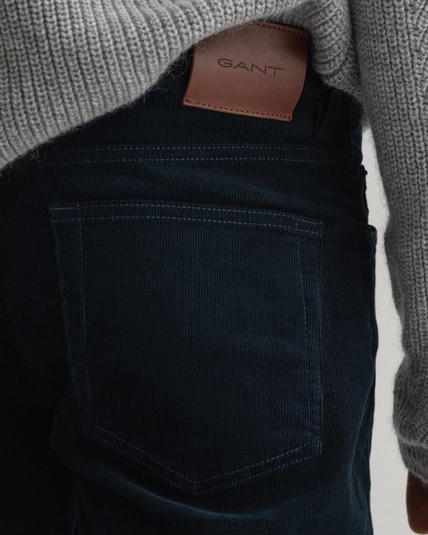 GANT hombres marina jeans Hayes slim de pana P0P02418