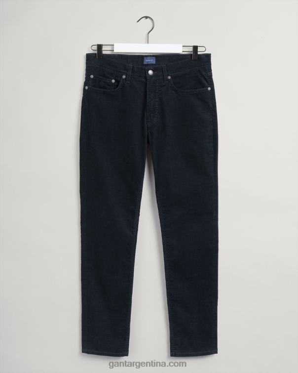 GANT hombres marina jeans Hayes slim de pana P0P02418