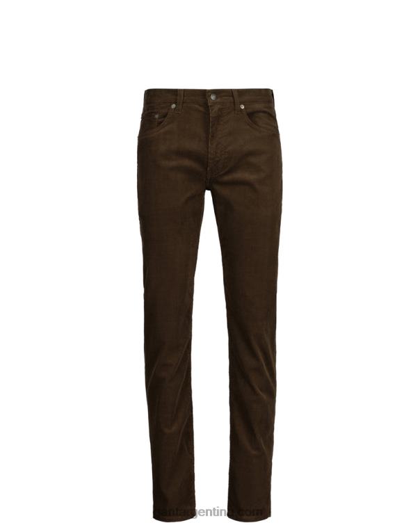 GANT hombres marrón rico jeans Hayes slim de pana P0P02420