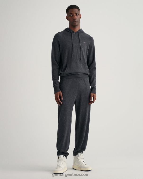 GANT hombres mezcla antracita pantalones de chándal de punto P0P02245