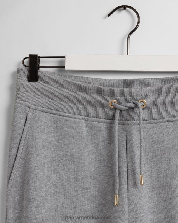 GANT hombres mezcla de grises pantalones de chándal con escudo de archivo P0P02270