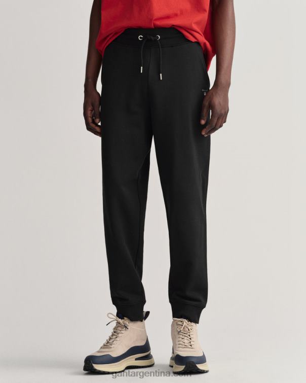 GANT hombres negro pantalones deportivos originales P0P02287