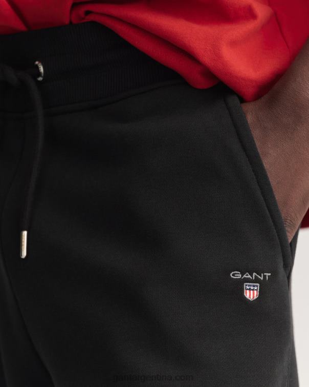 GANT hombres negro pantalones deportivos originales P0P02287