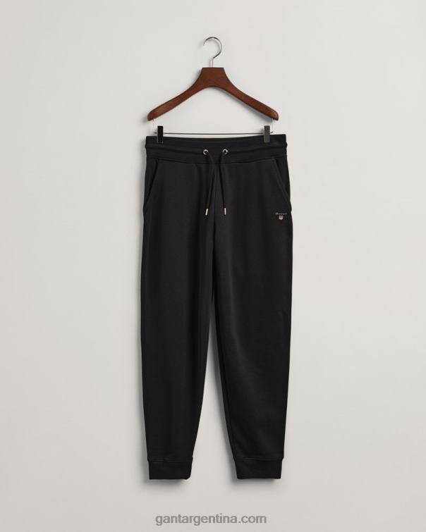 GANT hombres negro pantalones deportivos originales P0P02287