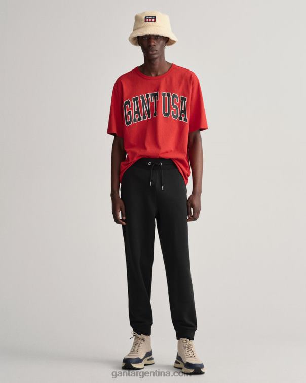 GANT hombres negro pantalones deportivos originales P0P02287