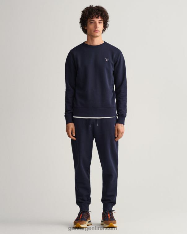 GANT hombres noche azul pantalones deportivos originales P0P02292