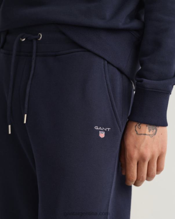 GANT hombres noche azul pantalones deportivos originales P0P02292