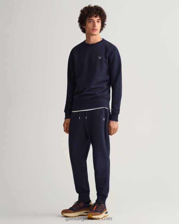 GANT hombres noche azul pantalones deportivos originales P0P02292