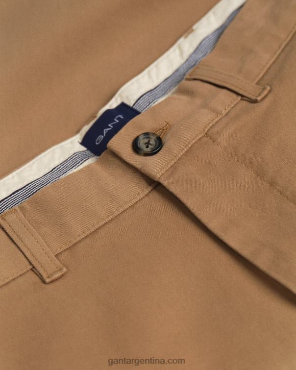 GANT hombres nuez tostada allister regular fit comfort super chinos P0P02408