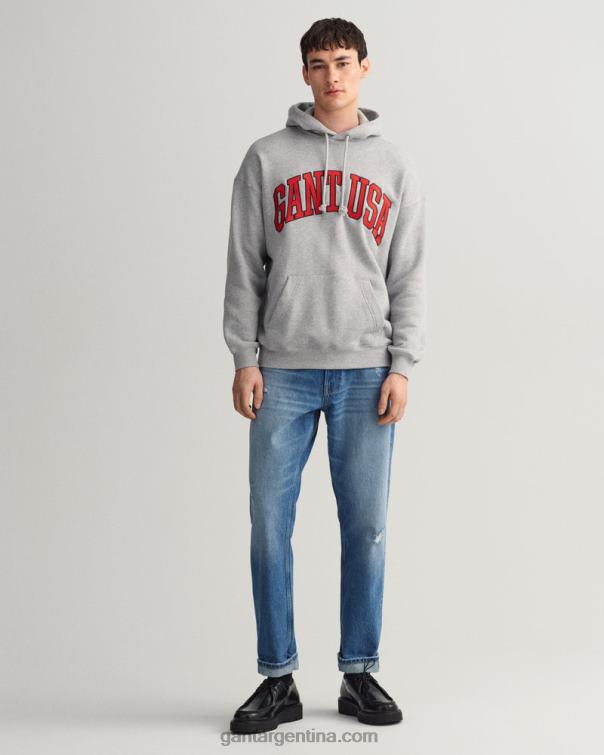 GANT hombres vintage azul medio jeans desgastados y rotos P0P02405