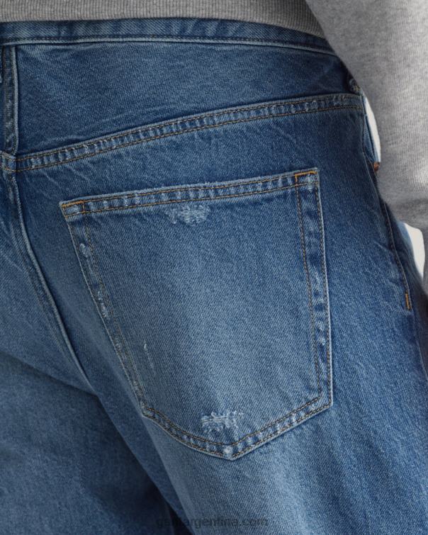 GANT hombres vintage azul medio jeans desgastados y rotos P0P02405