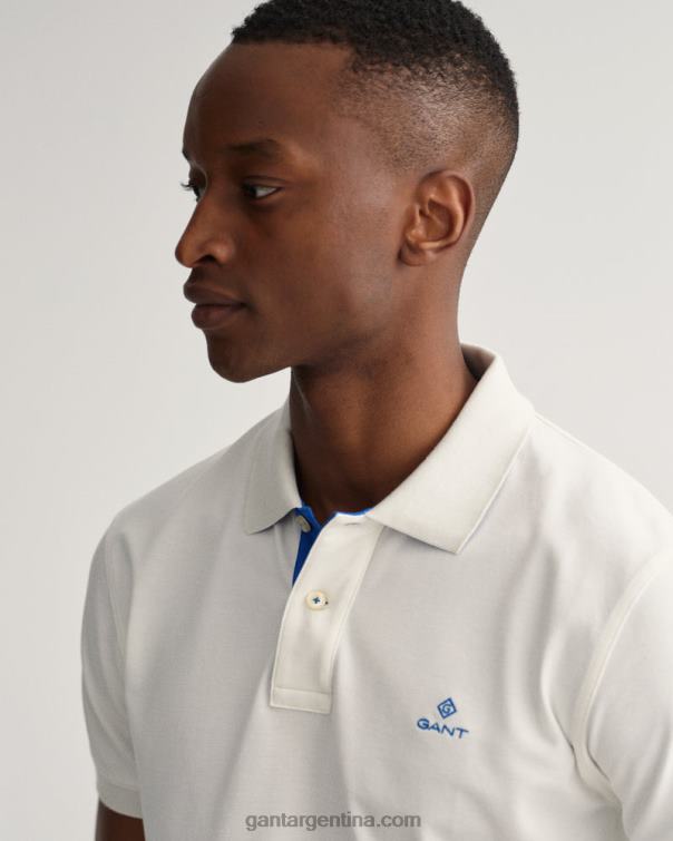 GANT hombres cáscara de huevo jersey de piqué con cuello en contraste P0P02111