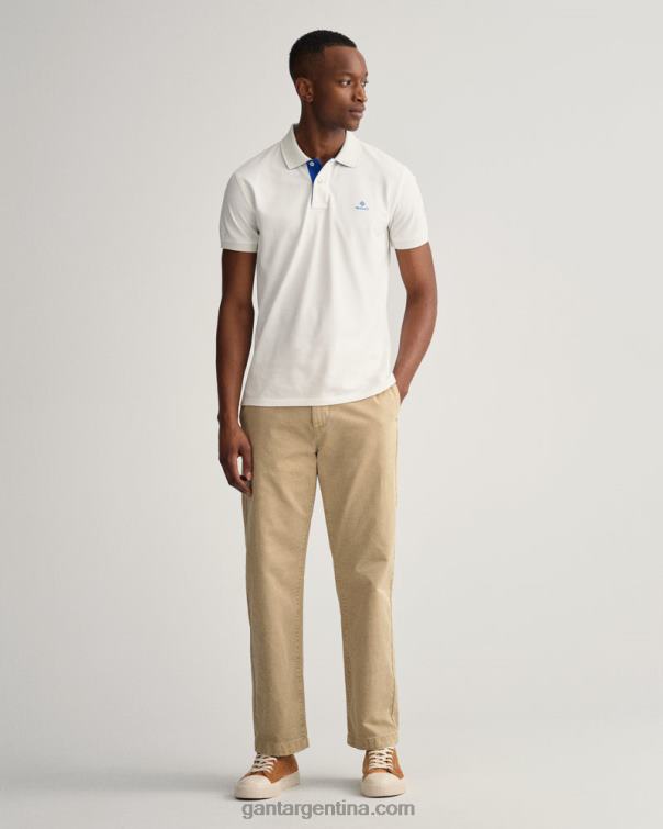 GANT hombres cáscara de huevo jersey de piqué con cuello en contraste P0P02111