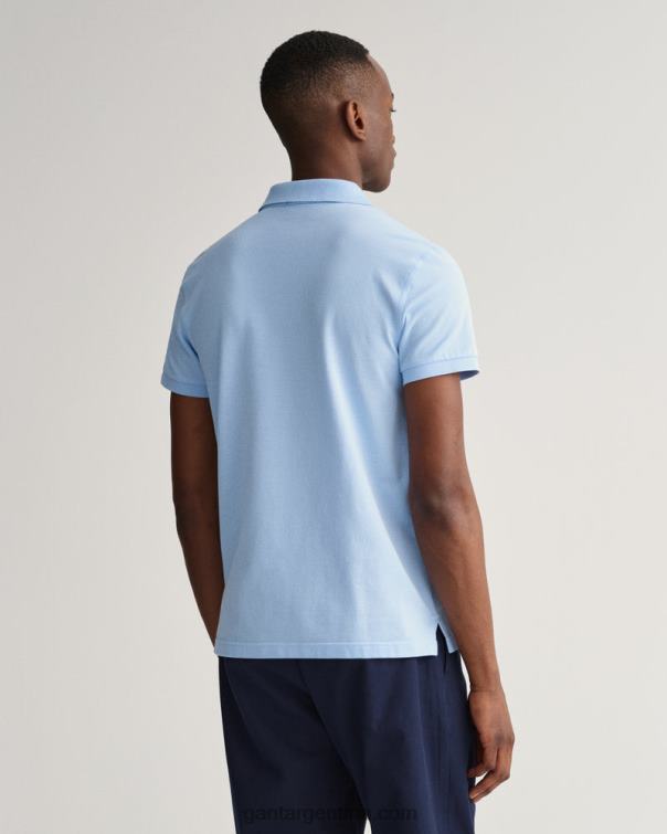 GANT hombres capri azul polo de piqué slim fit original P0P02107