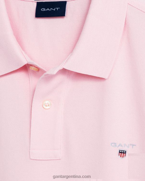 GANT hombres rosa california polo de piqué original P0P02121