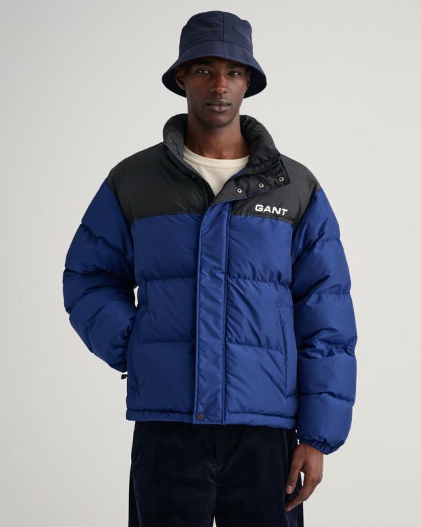 GANT hombres azul profundo chaqueta acolchada bloqueada P0P02367