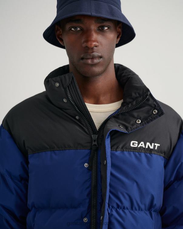 GANT hombres azul profundo chaqueta acolchada bloqueada P0P02367