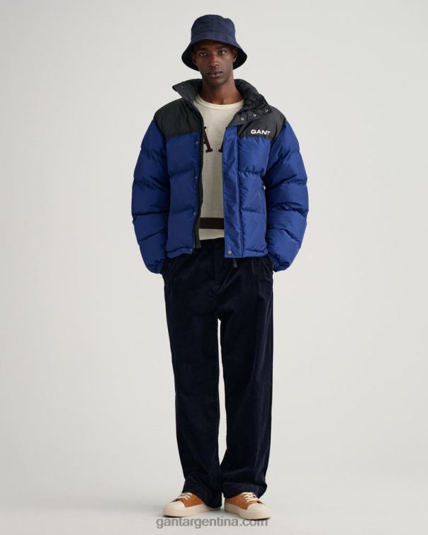 GANT hombres azul profundo chaqueta acolchada bloqueada P0P02367