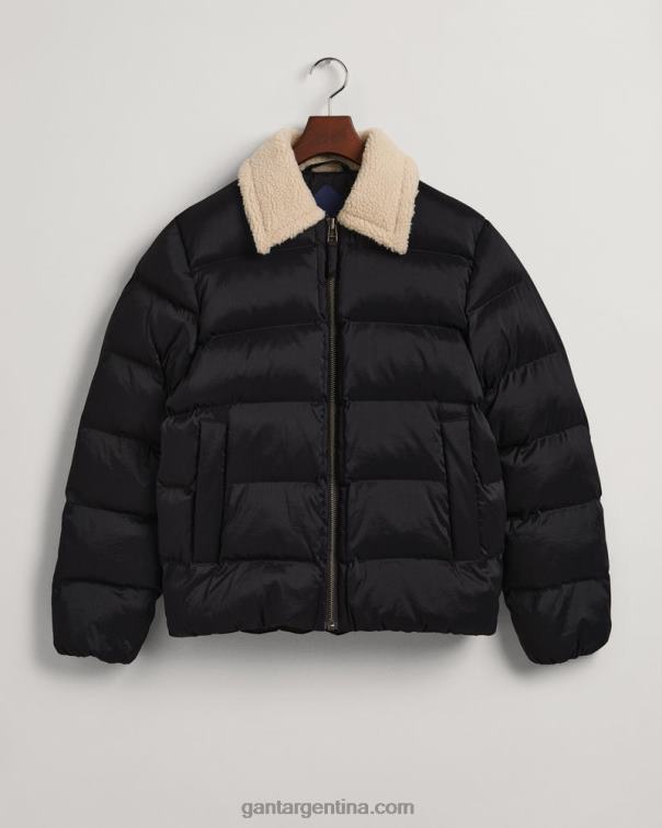 GANT hombres ébano negro chaqueta acolchada de vuelo P0P02371