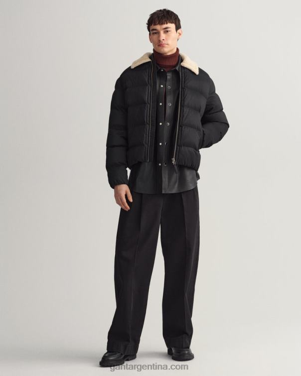 GANT hombres ébano negro chaqueta acolchada de vuelo P0P02371