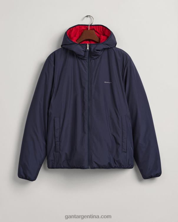 GANT hombres marina chamarra reversible con capucha P0P02382