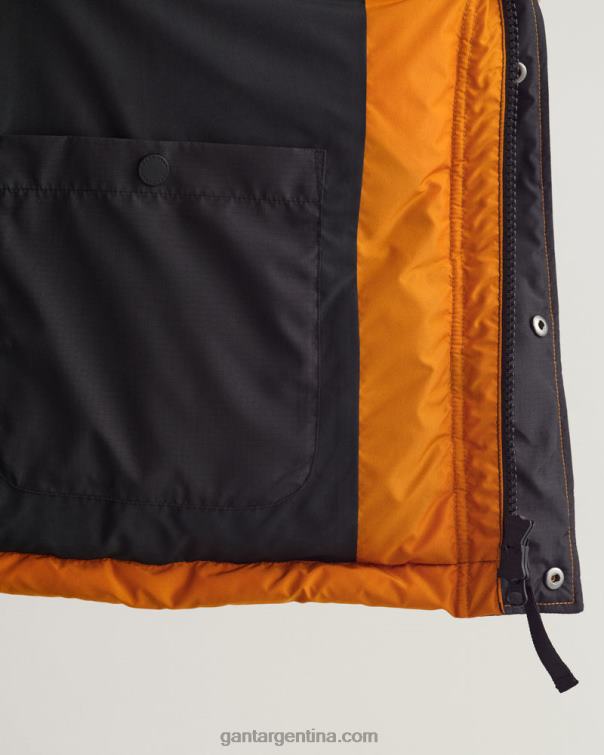 GANT hombres naranja mostaza dk chaqueta acolchada bloqueada P0P02369