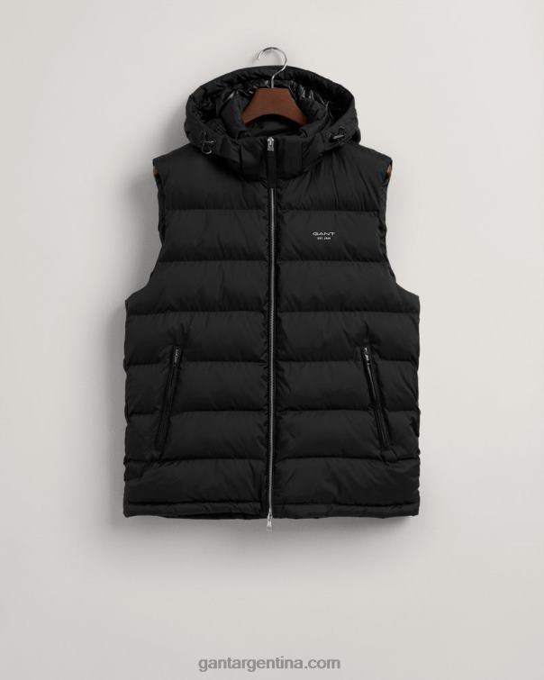 GANT hombres negro chaleco nube activo P0P02389