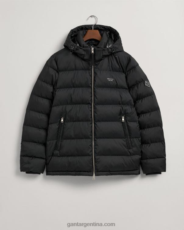 GANT hombres negro chaqueta de nube activa P0P02374