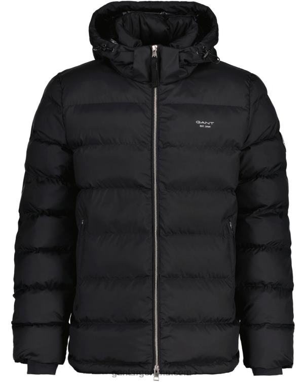 GANT hombres negro chaqueta de nube activa P0P02374