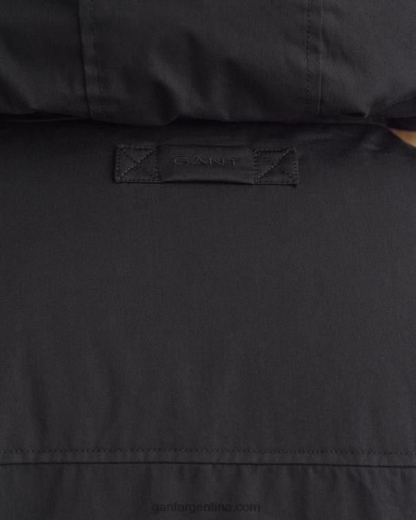 GANT hombres negro parka de invierno P0P02368