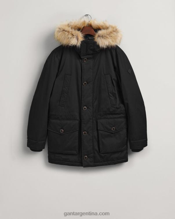 GANT hombres negro parka de invierno P0P02368
