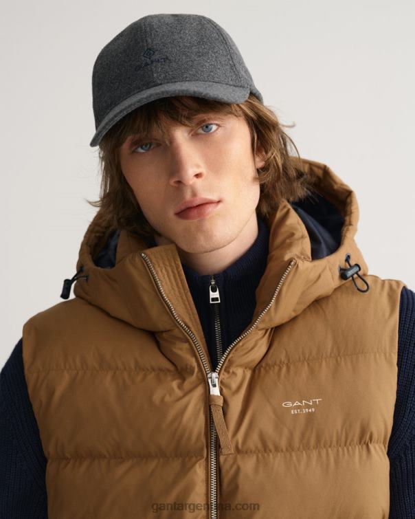 GANT hombres nuez tostada chaleco nube activo P0P02395