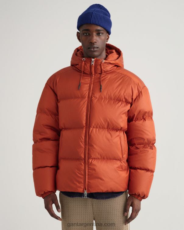 GANT hombres ocre oscuro chaqueta acolchada brillante P0P02380