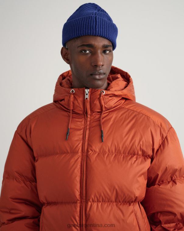 GANT hombres ocre oscuro chaqueta acolchada brillante P0P02380