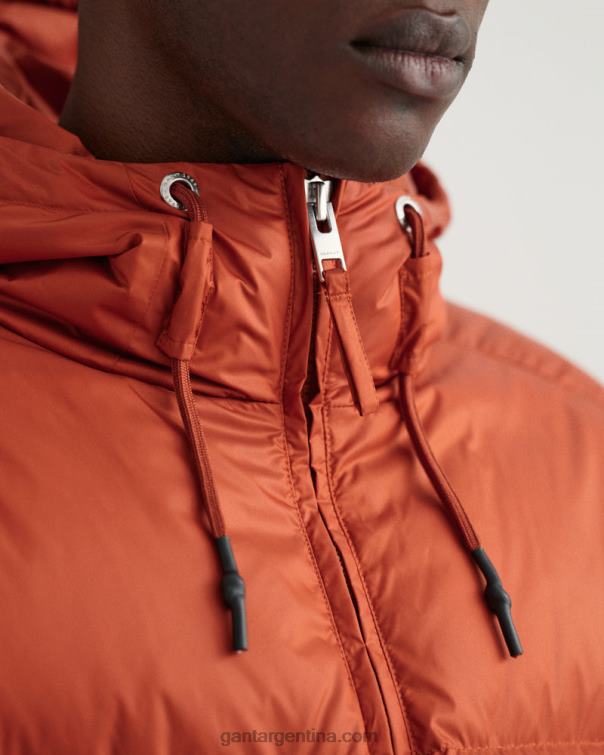 GANT hombres ocre oscuro chaqueta acolchada brillante P0P02380