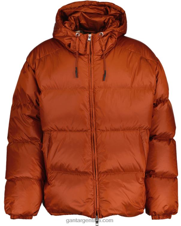 GANT hombres ocre oscuro chaqueta acolchada brillante P0P02380