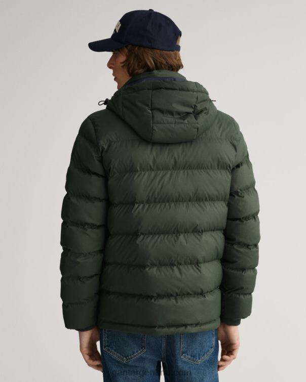 GANT hombres tormenta verde chaqueta de nube activa P0P02391