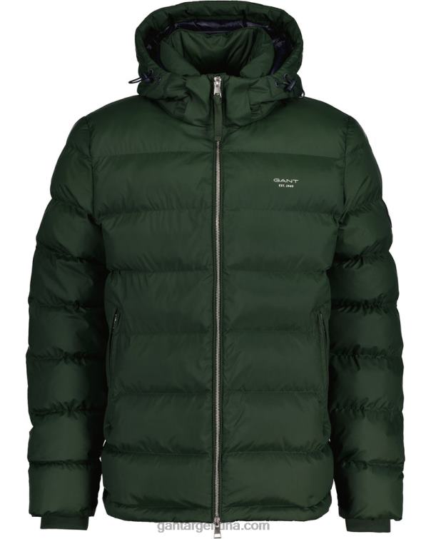 GANT hombres tormenta verde chaqueta de nube activa P0P02391