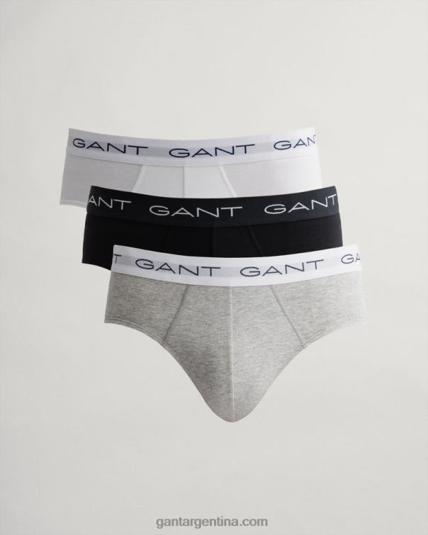 GANT hombres mezcla de grises breve paquete de 3 P0P02544